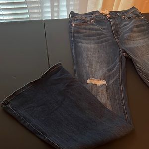 Altard state flare jeans with holes